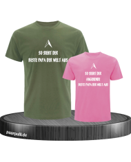 Bester Papa der Welt khaki rosa