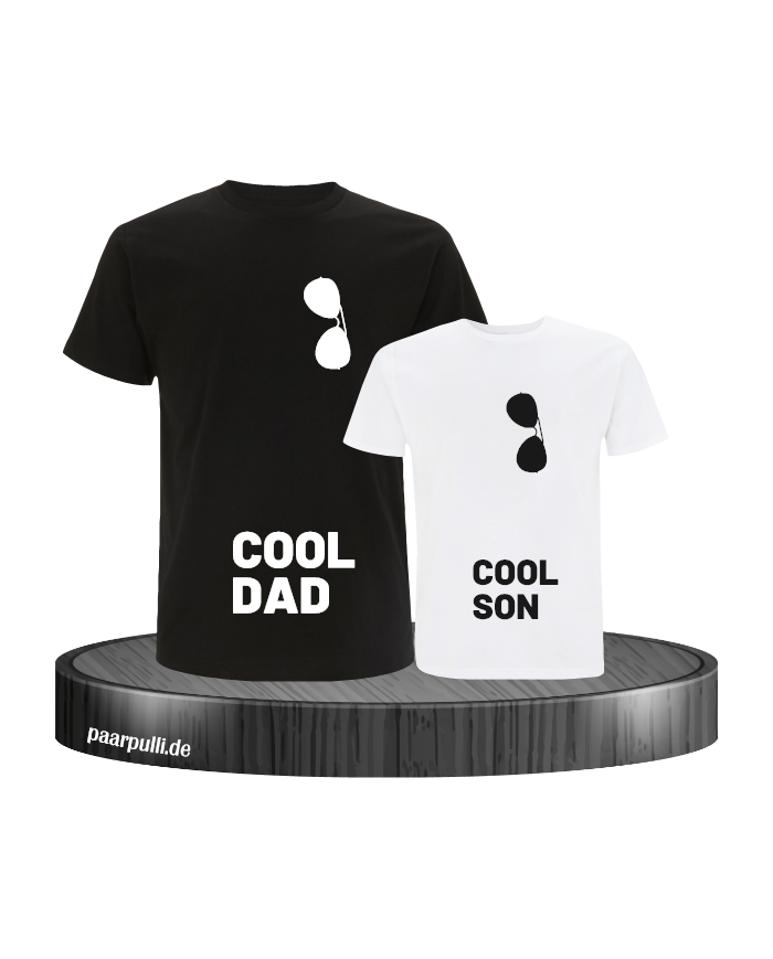 Cool Dad und Cool Son schwarz weiß