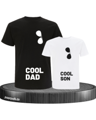 Cool Dad und Cool Son schwarz weiß