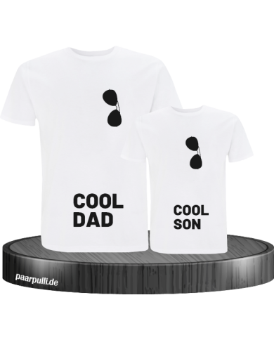 Cool Dad und Cool Son weiß Cool Dad und Cool Son weiß