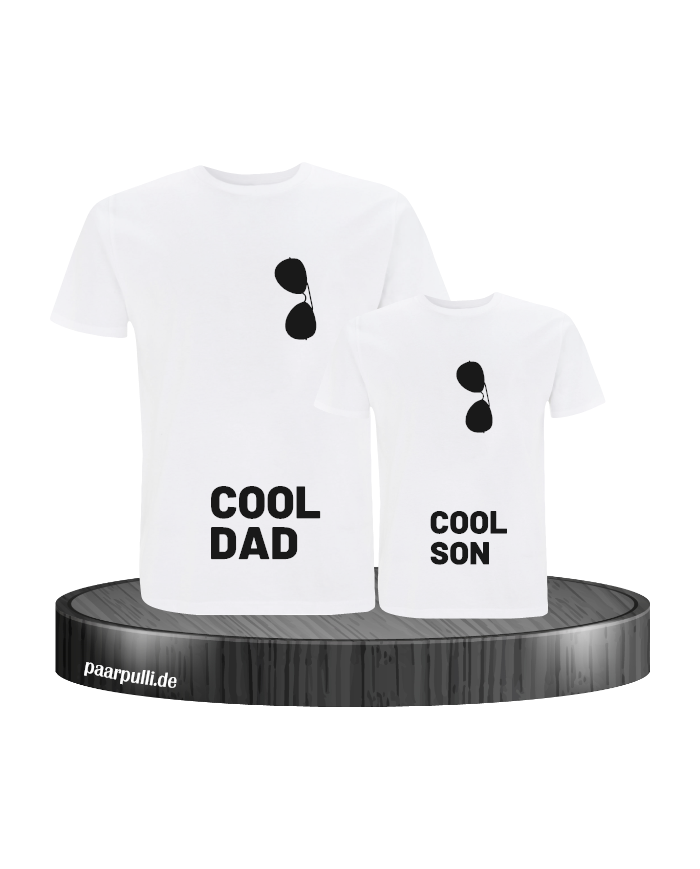 Cool Dad und Cool Son weiß