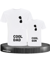 Cool Dad und Cool Son weiß