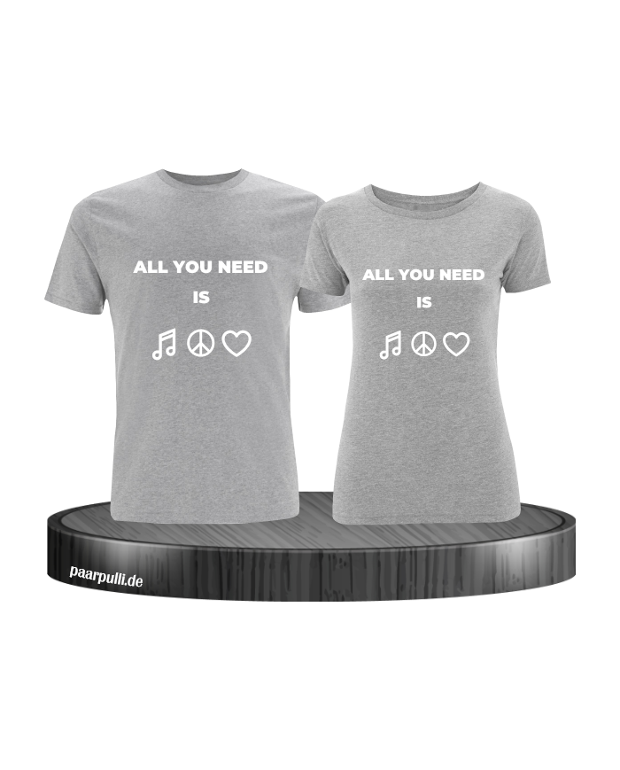 All you need is Couple T Shirt