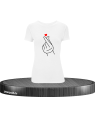 Fingerherzen Damen T-Shirt in Größe M