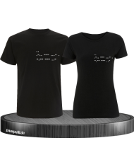 I Love you Morsecode schwarz