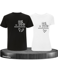 Me + You schwarz weiß
