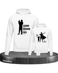 My Hero My Dad Vater Sohn Partnerlook Hoodies