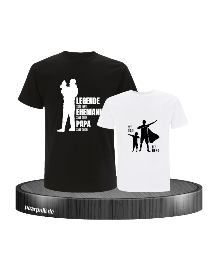My Hero My Dad schwarz weiß