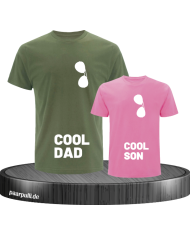 Cool Dad und Cool Son khaki rosa