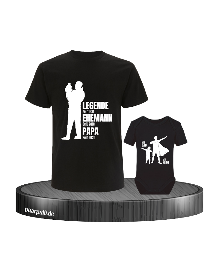 My Hero My Dad schwarz