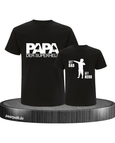Papa der Superheld schwarz Papa der Superheld schwarz