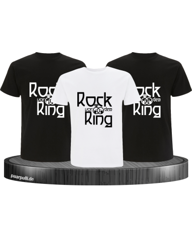 Rock vor dem Ring schwarz weiß