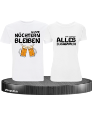 Partner T-Shirts bedruckt mit zusammen schaffen wir alles
