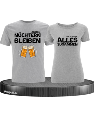 Partner T-Shirts bedruckt mit zusammen schaffen wir alles