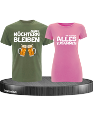 Partner T-Shirts bedruckt mit zusammen schaffen wir alles