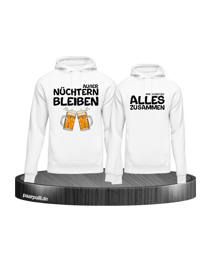 Wir schaffen alles Hoodies in Partnerlook