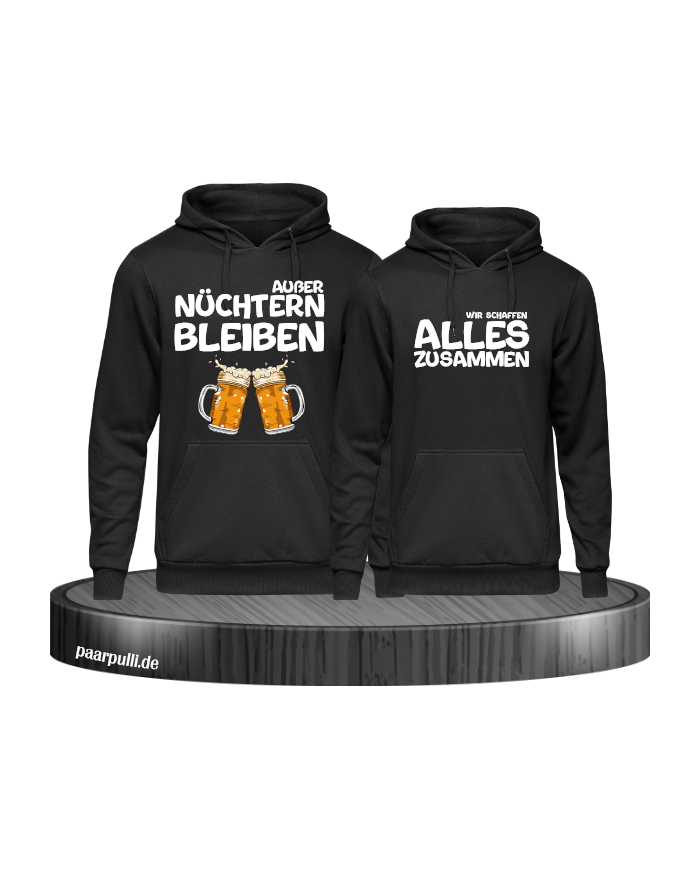 Wir schaffen alles Hoodies in Partnerlook