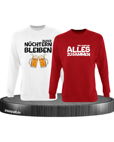 Wir schaffen alles Sweatshirts in Partnerlook Wir schaffen alles Sweatshirts in Partnerlook