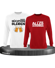 Wir schaffen alles Sweatshirts in Partnerlook