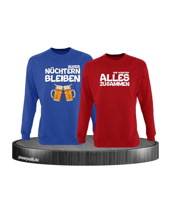 Wir schaffen alles Sweatshirts in Partnerlook