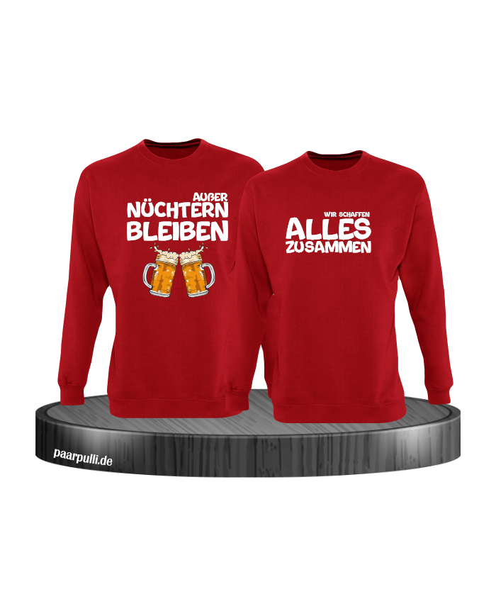 Wir schaffen alles Sweatshirts in Partnerlook