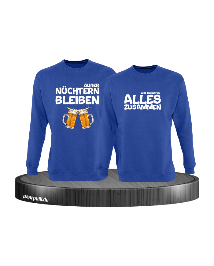 Wir schaffen alles Sweatshirts in Partnerlook