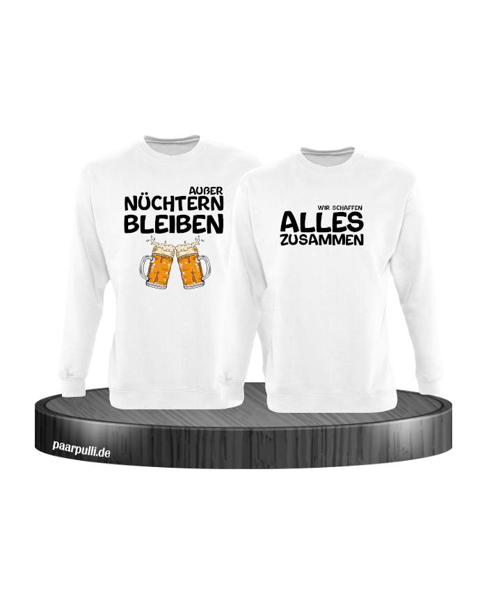 Wir schaffen alles Sweatshirts in Partnerlook
