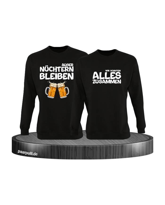 Wir schaffen alles Sweatshirts in Partnerlook