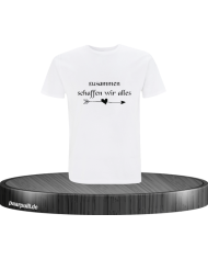 Zusammen schaffen wir alles Herren T-Shirt in Größe XL