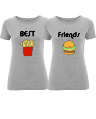 Best Friends Burger Pommes grau