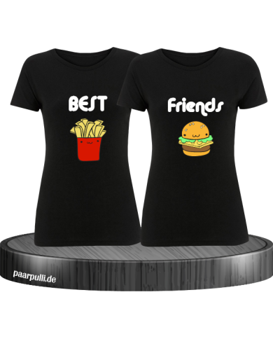 Best Friends Burger Pommes schwarz