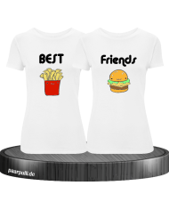 Best Friends Burger Pommes  weiß