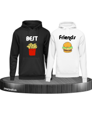 Pommes und Burger Hoodies für Beste Freunde