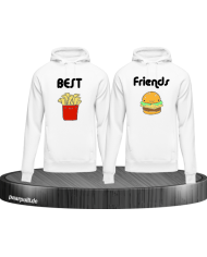 Pommes und Burger Hoodies für Beste Freunde