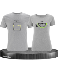 Tequila und Lime Pärchen T-Shirt