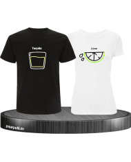 Tequila und Lime Pärchen T-Shirt