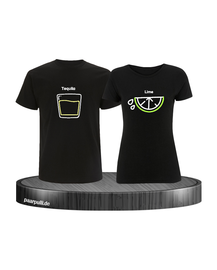 Tequila und Lime Pärchen T-Shirt