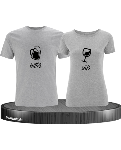 Bitter Süße Liebe Pärchen Shirt Bitter Süße Liebe Pärchen Shirt