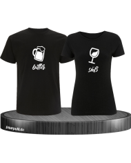 Bitter Süße Liebe Pärchen Shirt