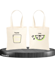 Tequila and Lime Jutebeutel Set