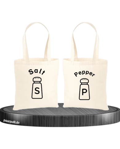Salt and Pepper Jutebeutel Set Salt and Pepper Jutebeutel Set