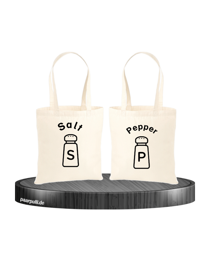 Salt and Pepper Jutebeutel Set