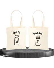 Salt and Pepper Jutebeutel Set
