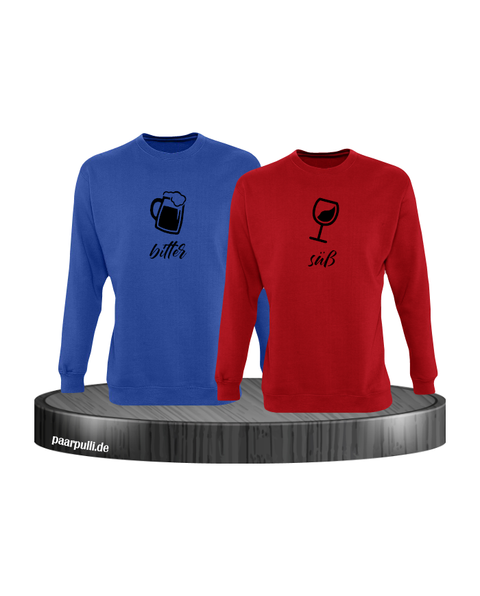 Bitter Süße Liebe Partnerlook Sweatshirt