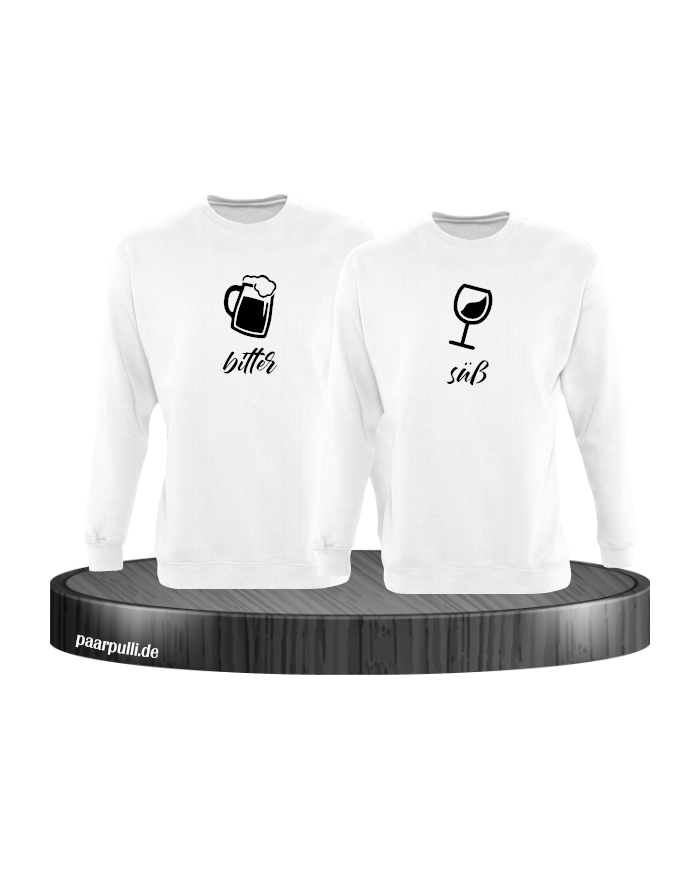 Bitter Süße Liebe Partnerlook Sweatshirt