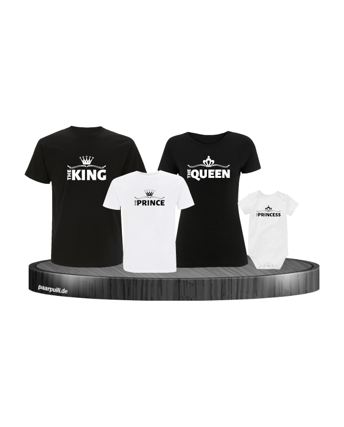 King Family 4er Familienset Schwarz Weiß