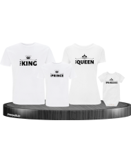 King Family 4er Familienset Weiß
