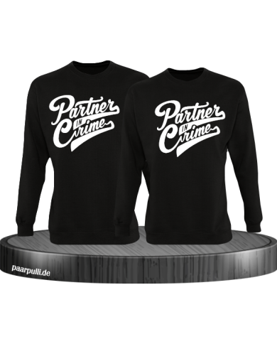 Partner in Crime Pärchen Sweatshirt schwarz Partner in Crime Pärchen Sweatshirt schwarz
