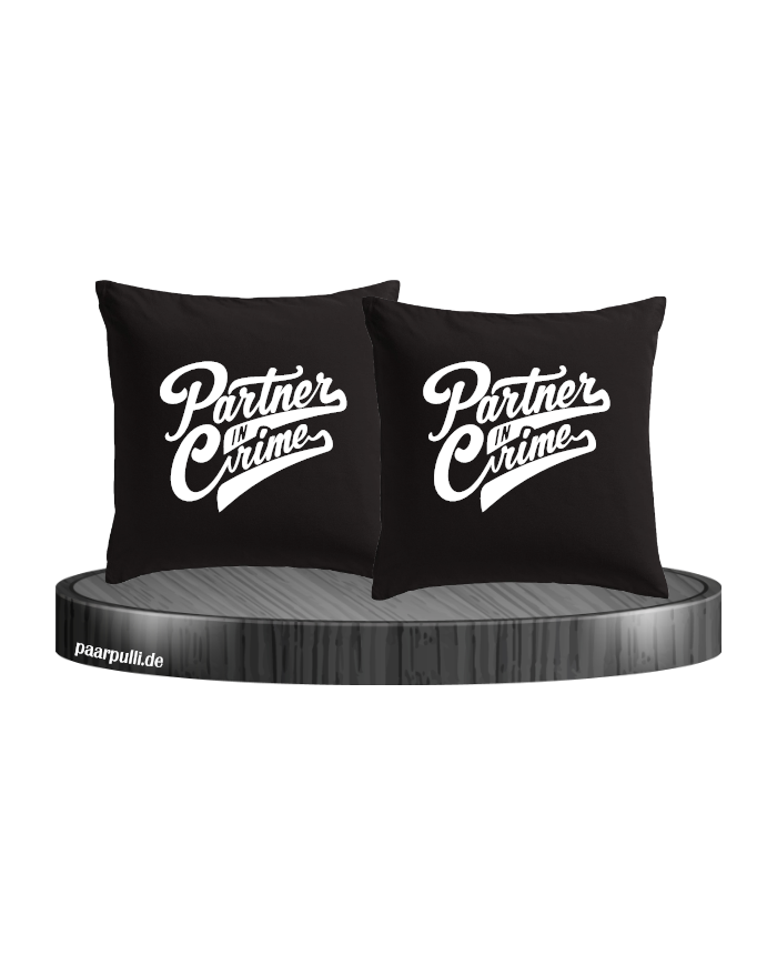 Partner in Crime Kissenbezüge für Paare Set