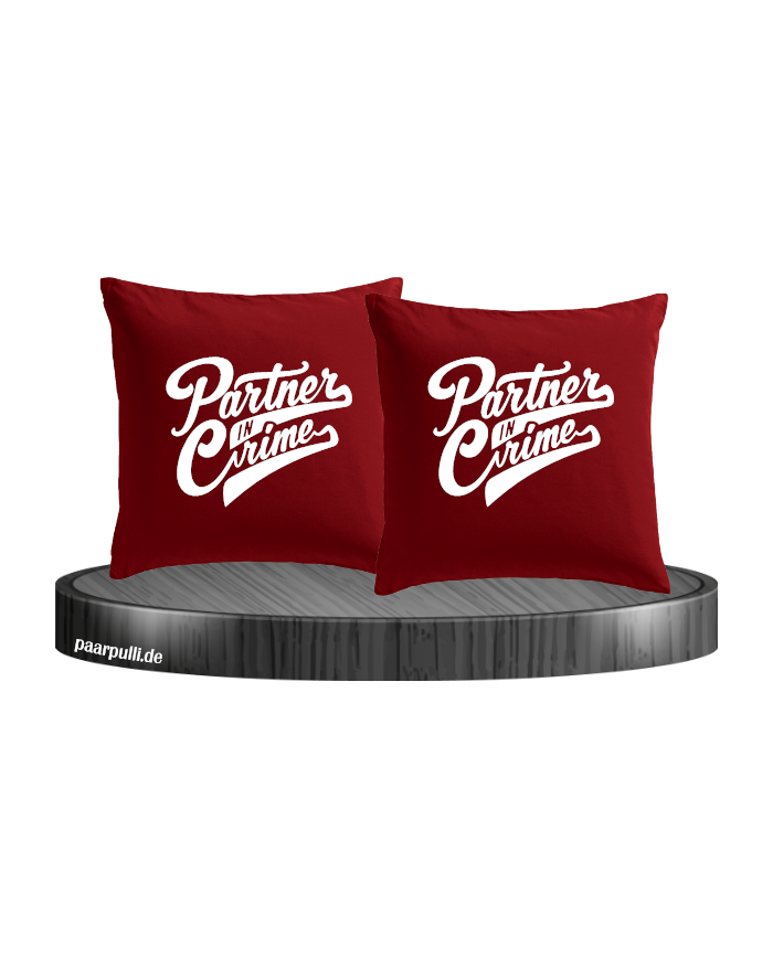 Partner in Crime Kissenbezüge für Paare Set